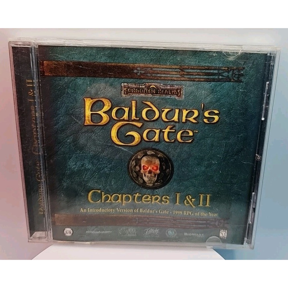 Baldur’s Gate Chapters I & II 1 & 2 (PC, 1998) CIB Complete In Box With Manual